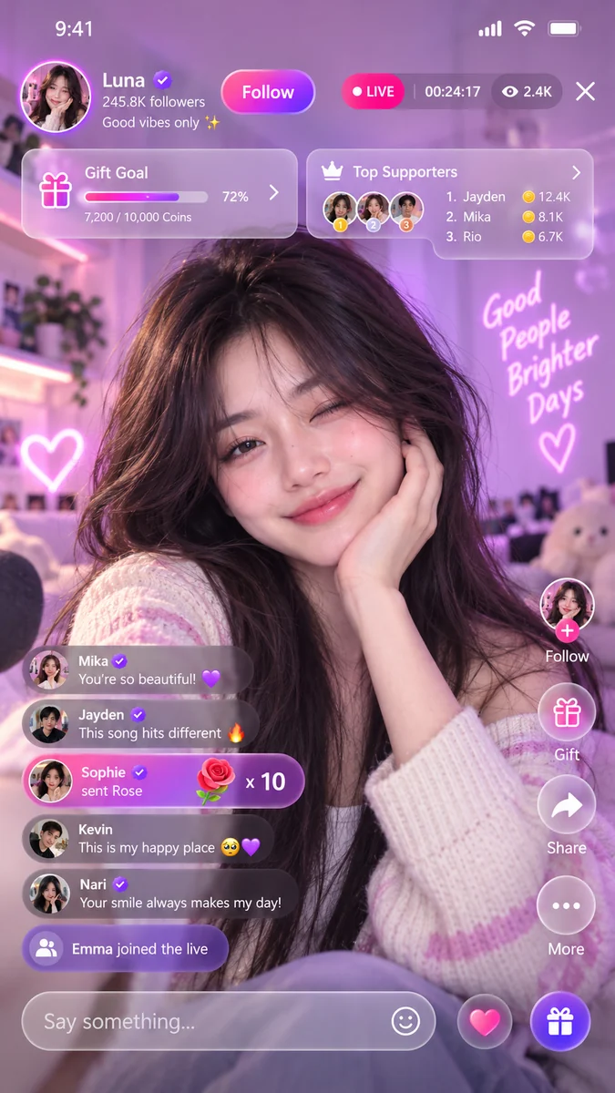 Zapo viewer live screen
